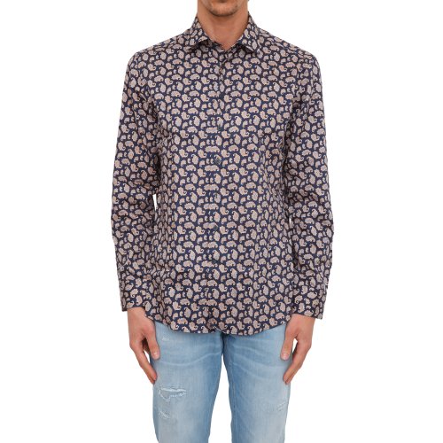 Чоловіча сорочка з довгим рукавом ETRO CAMICIA BLU