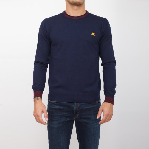 Мужской свитер ETRO C-NECK BLU