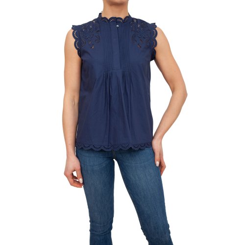 Женский топик TWIN-SET TOP BLU