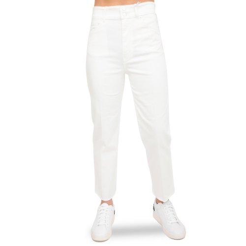 Женские джинсы LOVE MOSCHINO PANTALONE 5 TASCHE BIANCO