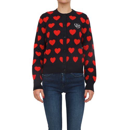 Женский кардиган LOVE MOSCHINO GIACCHINO NERO