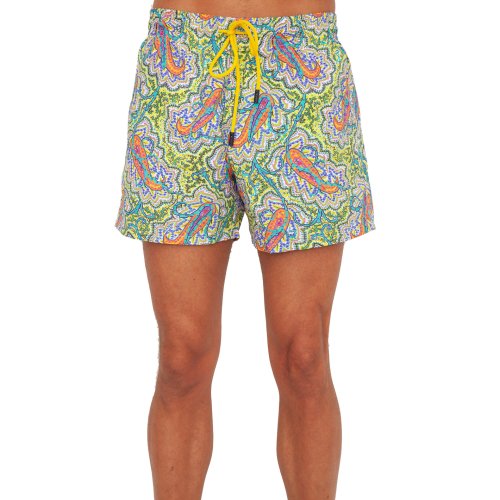 Мужские пляжные шорты ETRO PANTALONCINO MARE C/TASCHINO FANTASIA