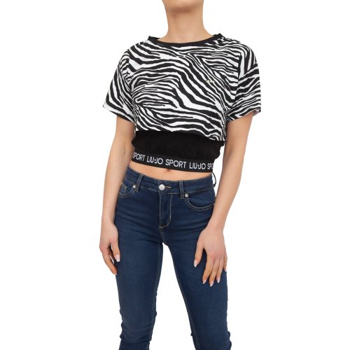 Женская футболка LIU JO T-SHIRT BICOLOR