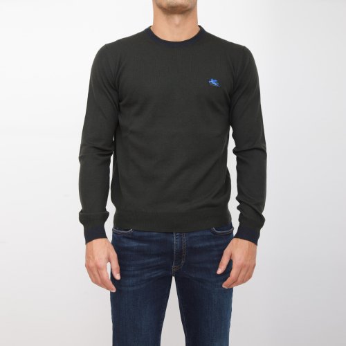 Мужской свитер ETRO C-NECK VERDE