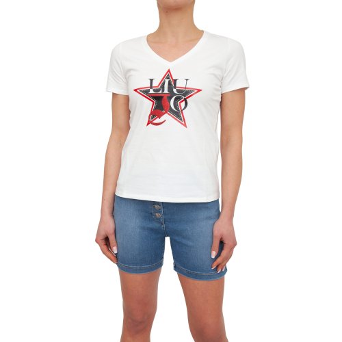 Жіноча футболка LIU JO T-SHIRT BIANCO