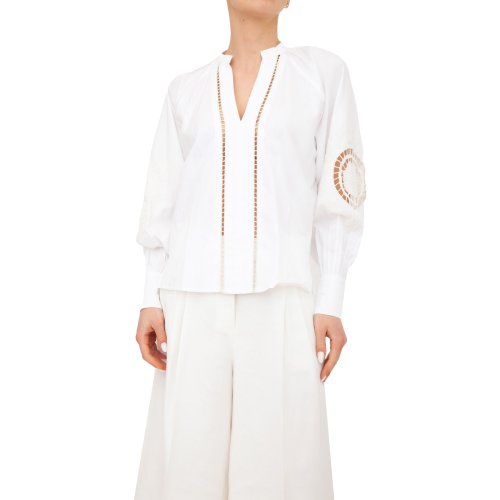 Женская блузка TWIN-SET BLUSA BIANCO