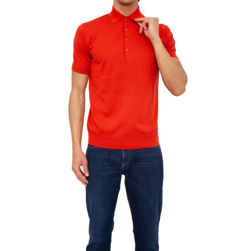 Чоловіче поло PAOLO PECORA Maglia A Polo ARANCIONE
