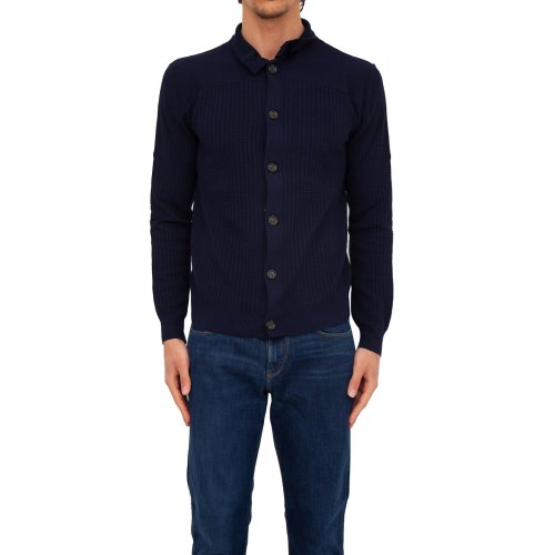 Мужской кардиган PAOLO PECORA Maglia Cardigan BLU