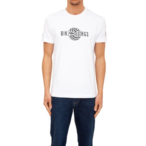 Чоловіча футболка BIKKEMBERGS MAGLIETTA BIANCO