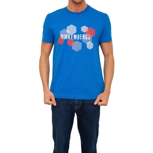Чоловіча футболка BIKKEMBERGS MAGLIETTA BLU