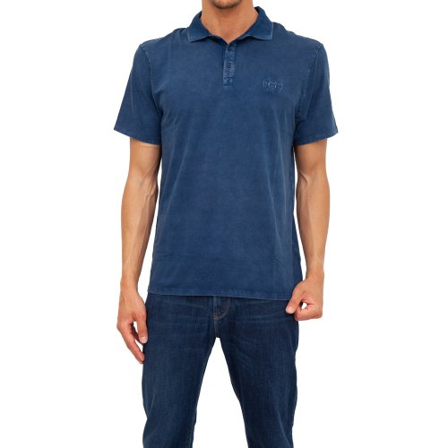 Мужское поло  GUESS JEANS TSHIRT MANICA CORTA BLU