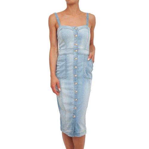 Женское платье GUESS JEANS ABITO BLU DENIM