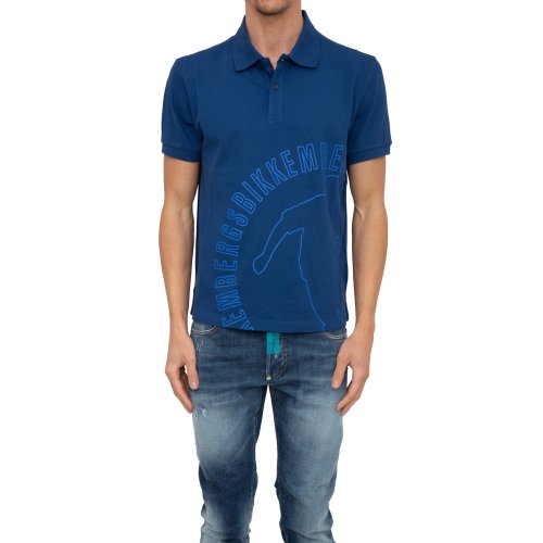 Мужское поло BIKKEMBERGS POLO BLU