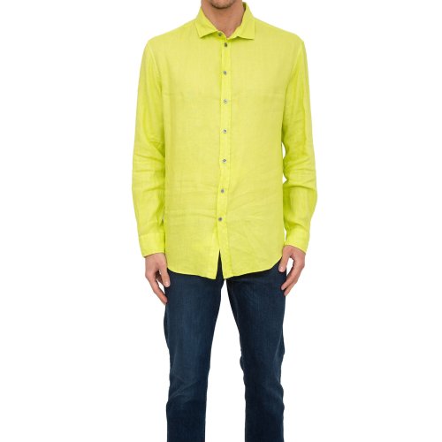 Мужская рубашка с длинным рукавом EMPORIO ARMANI SHIRT VERDE