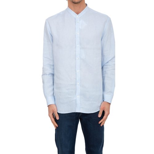 Чоловіча сорочка з довгим рукавом EMPORIO ARMANI SHIRT CELESTE
