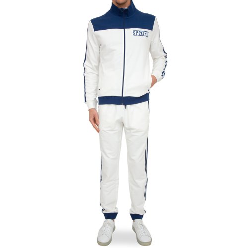 Мужской спортивный костюм BIKKEMBERGS TUTA DA GINNASTICA BIANCO