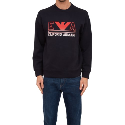 Мужская толстовка EMPORIO ARMANI FELPA BLU
