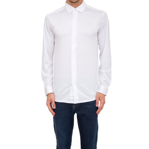 Мужская рубашка с длинным рукавом EMPORIO ARMANI CAMICIA BIANCO
