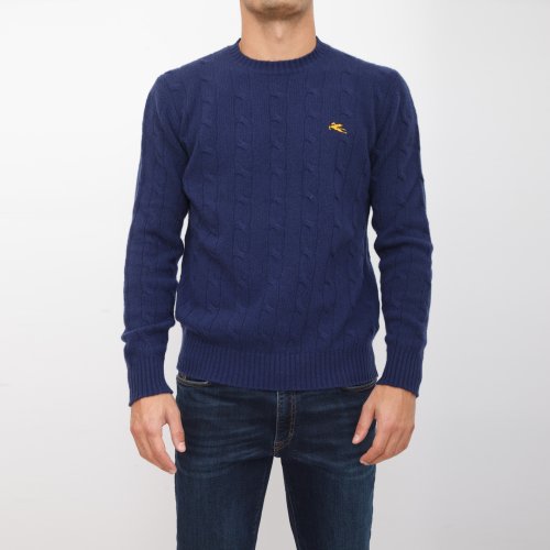 Мужской свитер ETRO C-NECK BLU