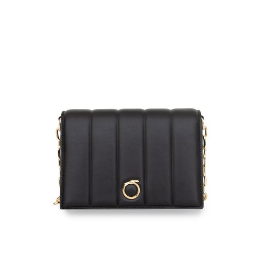 Жіноча кросбоді TRUSSARDI DUNE CROSSBODY SM QUILTED SMOOTH FAUX LEATHER NERO