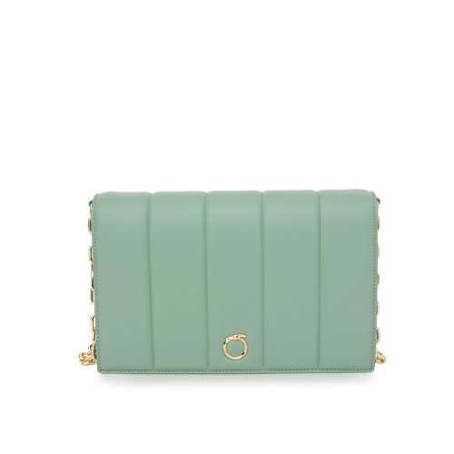 Жіноча кросбоді TRUSSARDI  DUNE CROSSBODY MD QUILTED SMOOTH FAUX LEATHER VERDE
