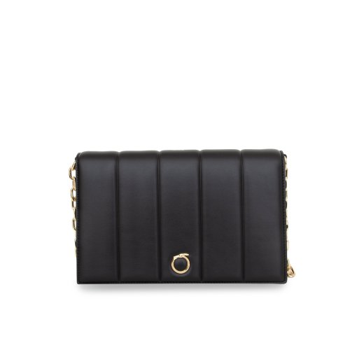 Жіноча кросбоді TRUSSARDI  DUNE CROSSBODY MD QUILTED SMOOTH FAUX LEATHER NERO
