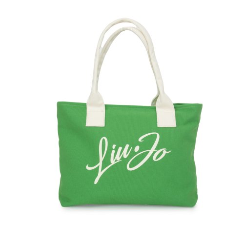 Женская сумка с ручками LIU JO SHOPPING CANVAS VERDE