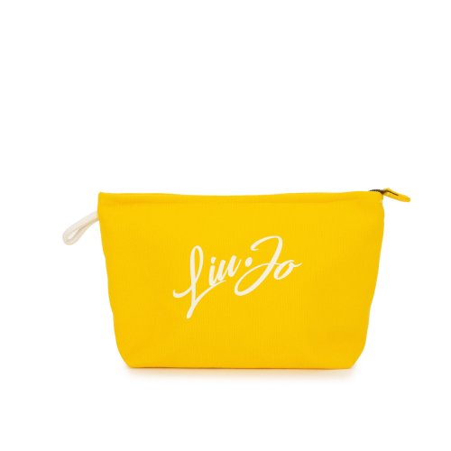Жіночий клатч LIU JO  BEAUTY M CANVAS LOGO GIALLO