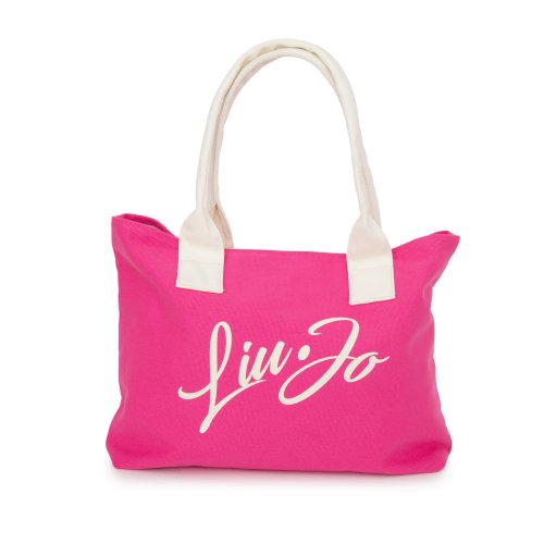 Женская сумка с ручками LIU JO SHOPPING CANVAS FUXIA
