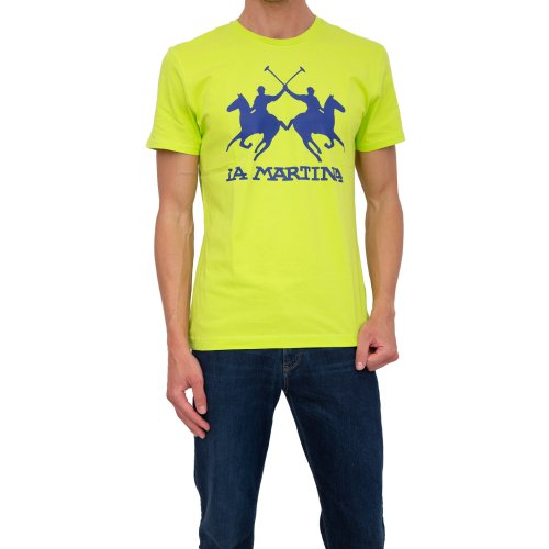 Чоловіча футболка LA MARTINA MAN T-SHIRT S/S JERSEY JERSEY VERDE