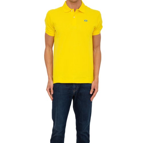 Чоловіче поло LA MARTINA MAN POLO S/S SLEEVE 30/1 COTTO GIALLO