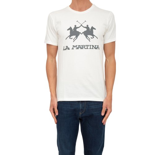 Чоловіча футболка LA MARTINA MAN T-SHIRT S/S JERSEY BIANCO