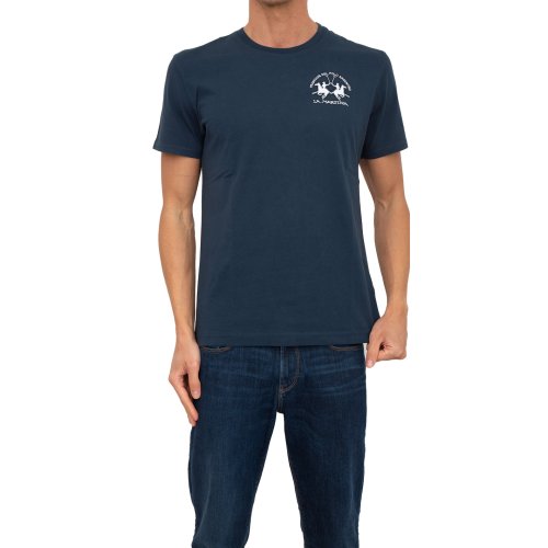 Мужская футболка LA MARTINA  MAN T-SHIRT S/S JERSEY BLU