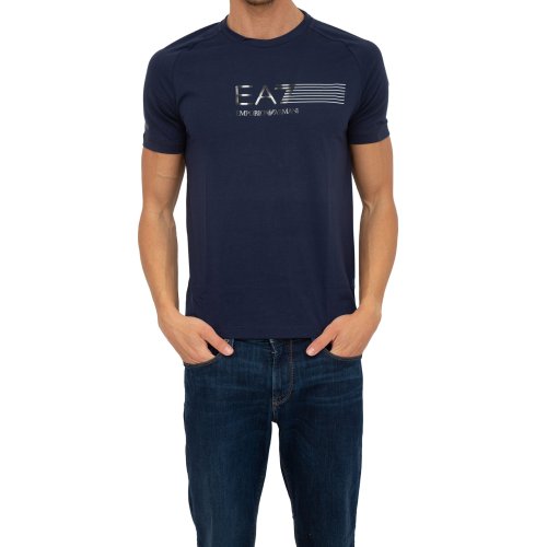 Мужская футболка  EA7 EMPORIO ARMANI T-SHIRT BLU