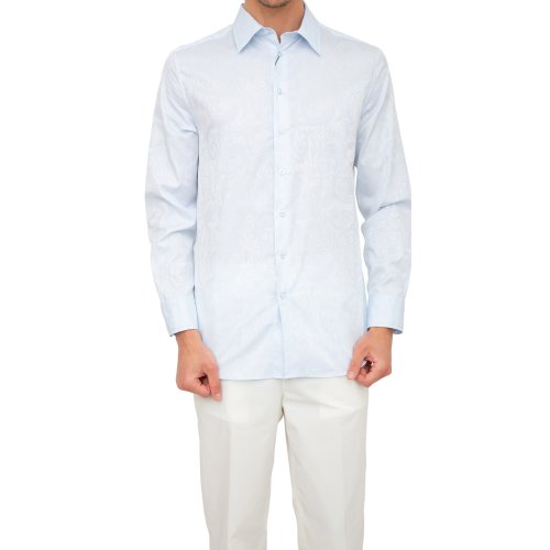 Мужская рубашка с длинным рукавом ETRO CAMICIA ROMA BLU