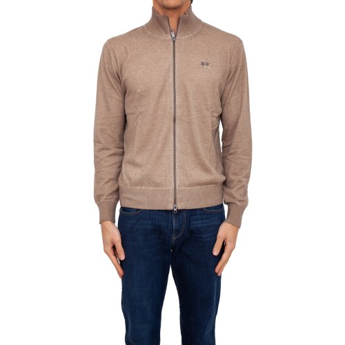 Чоловічий светр  LA MARTINA MAN TRICOT FULL ZIP LAMBSCOT BEIGE