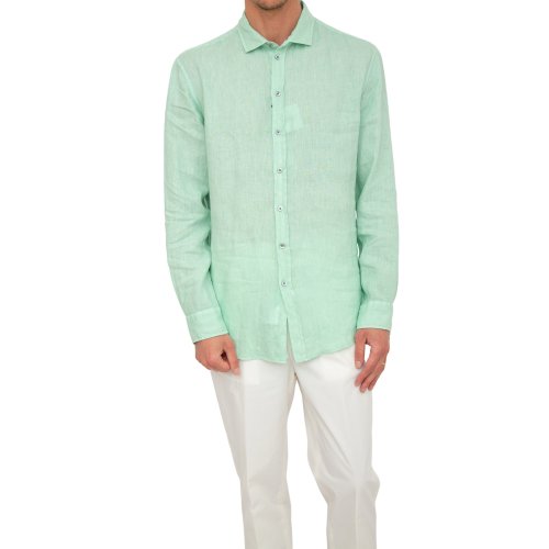 Чоловіча сорочка з довгим рукавом EMPORIO ARMANI SHIRT VERDE
