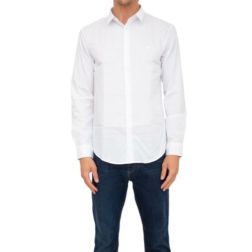 Мужская рубашка с длинным рукавом EMPORIO ARMANI CAMICIA BIANCO