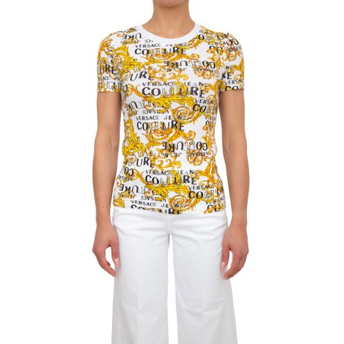 Женская футболка VERSACE JEANS COUTURE MAGLIETTA T-SHIRT (GENERICO) BIANCO