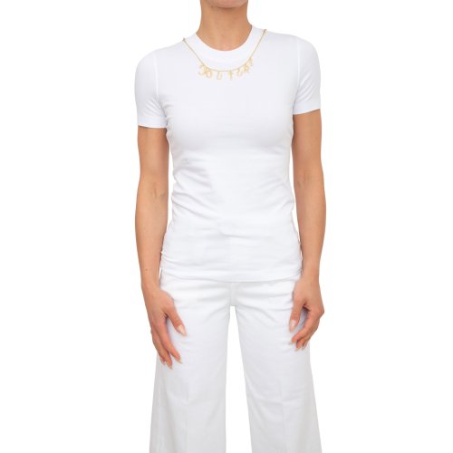 Жіноча футболка VERSACE JEANS COUTURE MAGLIETTA T-SHIRT SERIGRAFICHE BIANCO