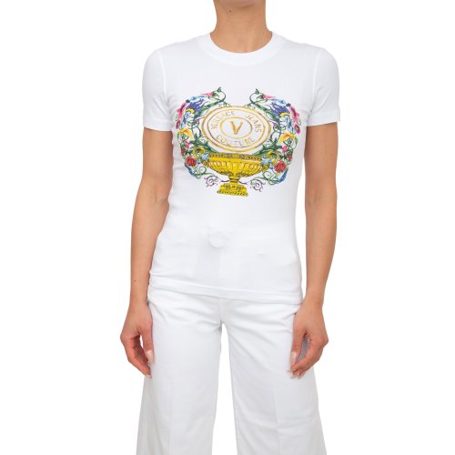 Жіноча футболка VERSACE JEANS COUTURE MAGLIETTA T-SHIRT SERIGRAFICHE BIANCO