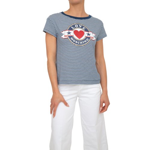 Женская футболка LOVE MOSCHINO MAGLIETTA BLU