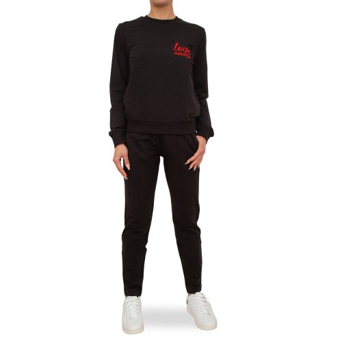 Женский спортивный костюм LOVE MOSCHINO TUTA DA GINNASTICA NERO