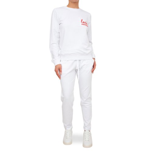 Женский спортивный костюм LOVE MOSCHINO TUTA DA GINNASTICA BIANCO