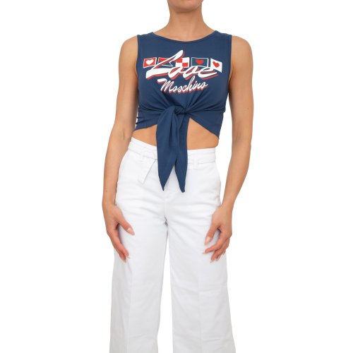 Женский топик LOVE MOSCHINO TOP BLU