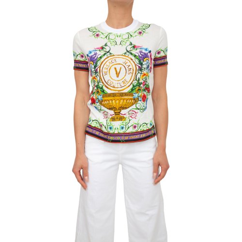 Женская футболка VERSACE JEANS COUTURE  MAGLIETTA T-SHIRT (GENERICO) BIANCO