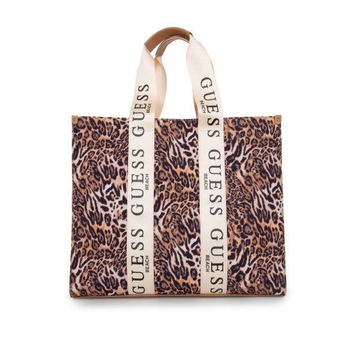 Жіноча сумка з ручками GUESS JEANS WOMAN BEACHWR ACCESSACCESSORIES ANIMALIER