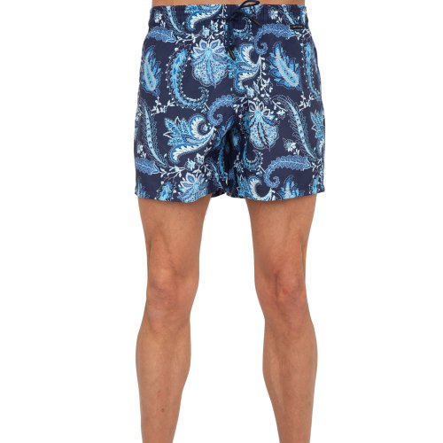 Мужские пляжные шорты ETRO PANTALONCINO MARE C/TASCHINO BLU