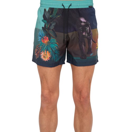 Мужские пляжные шорты ETRO PANTALONCINO MARE VERDE