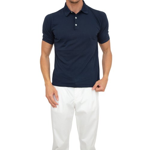 Мужское поло ELEVENTY SHORT SLEEVES POLO BLU